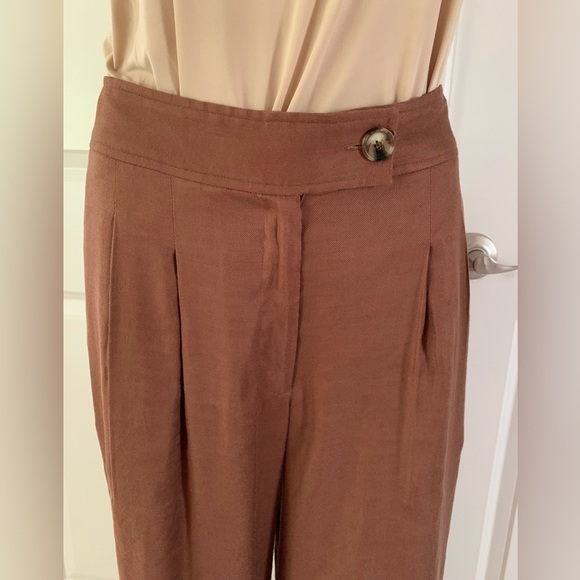 Elie Tahari Linen Blend Wide Leg Pants - Picture 7 of 17